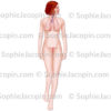 Anatomie féminine, système respiratoire et organes génitaux de la femme - © sophie jacopin